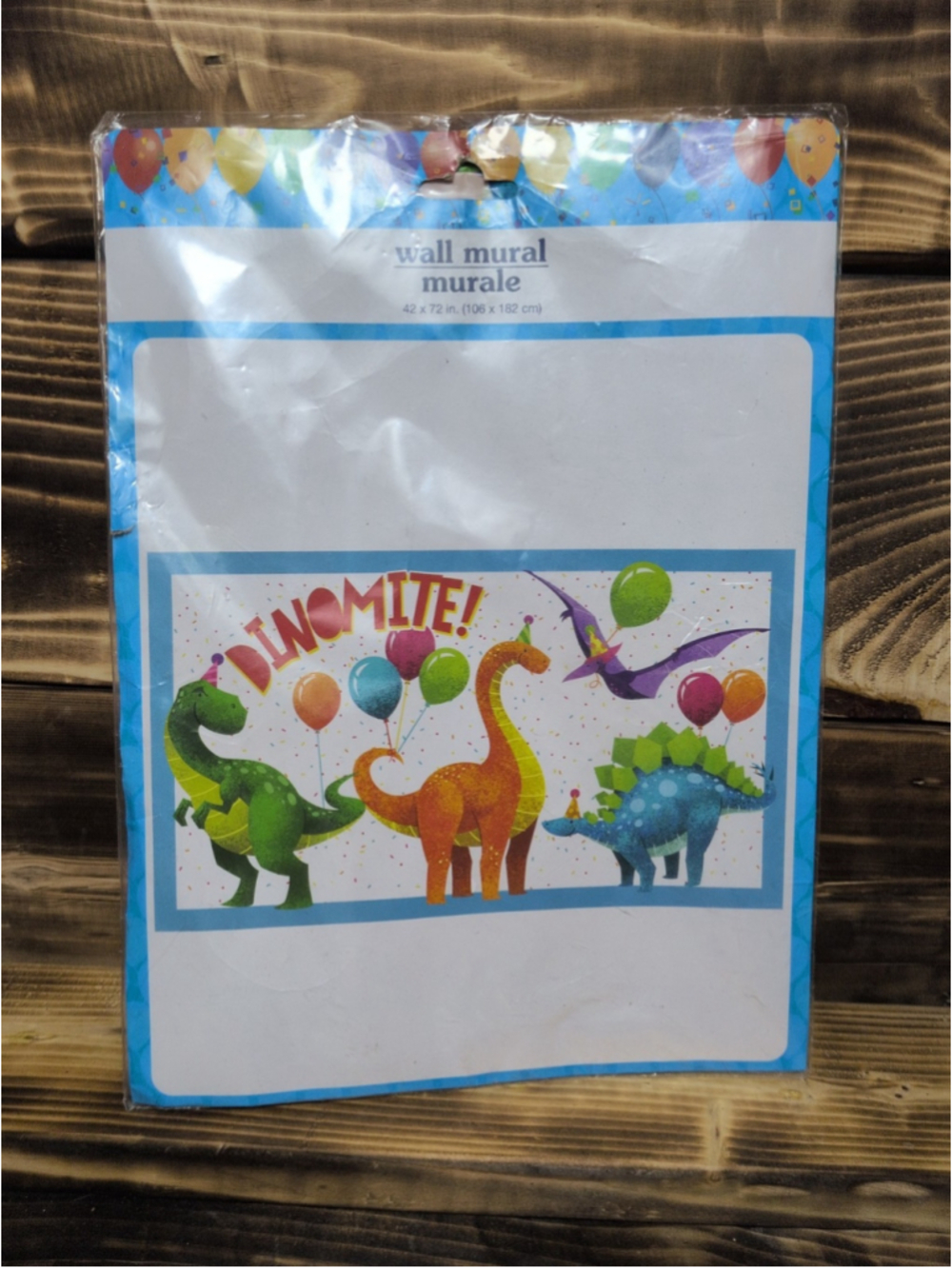 42 x 72 in. (106 x 182 cm) Dinosaur Wall Mural Party Decoration